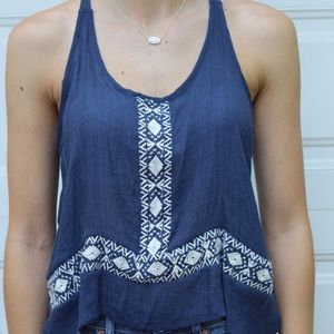 navy blue tank